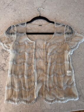 Chan Luu Sheer Mesh Shrug